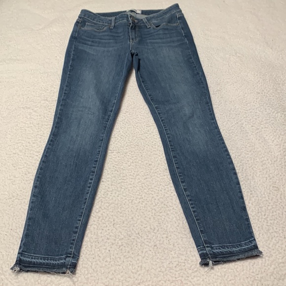 Paige Verdugo Ankle Distressed Undone Hem Jeans, EUC, Size 29 (Women’s Size 8) - Picture 2 of 12